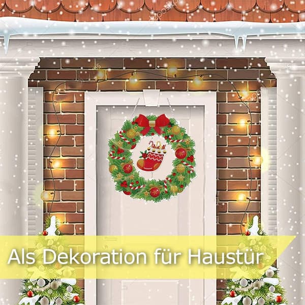 Jule diamantmalingssæt, 5D Fuld bore diamantmaling F