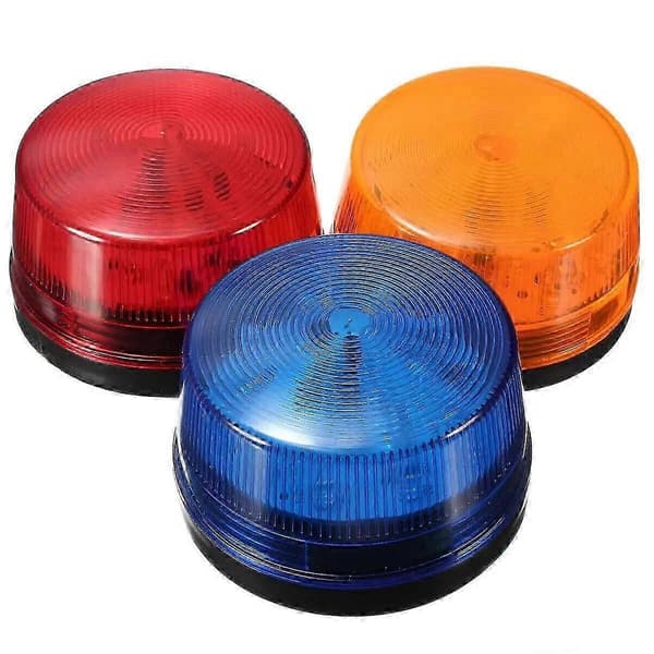 12V LED Stroboskoplys Nødlys - Blå