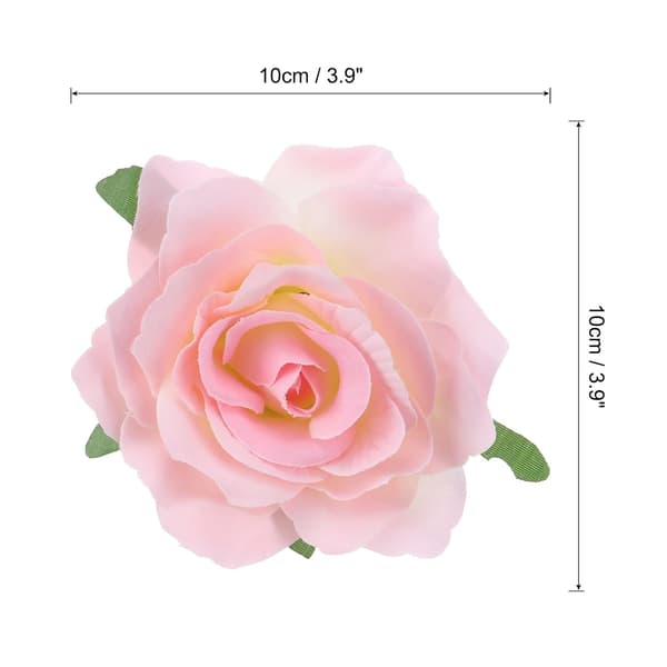 5 Stk. Rose Blomster Hårklemmer 10 cm Nåle Broche til Kvinder Tilbehør Lyserød size_name M6 x 200mm