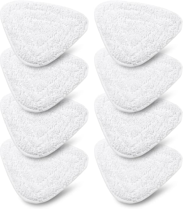 8-pak erstatningsbetræk til Vileda dampmopper, mikrofiber dampmoppetilbehør kompatibelt [JUN]