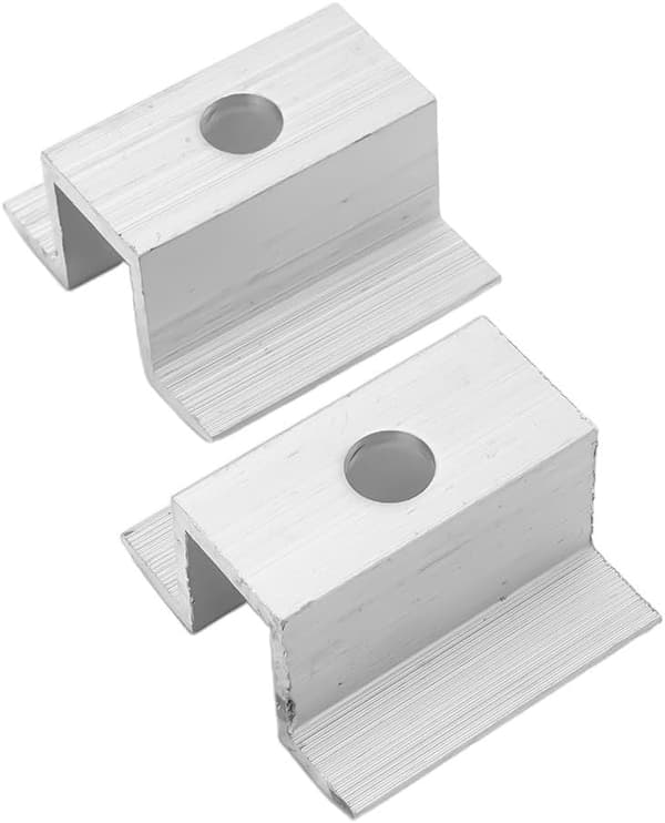 Sæt med ti designede effektive monteringer i rammehøjder - aluminium solcelle midterklemmer til 2550MM (40mm) 40mm 40mm