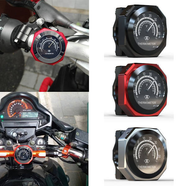 Styrestermometer Vanntett Temperaturdisplay{hw} sølv silver