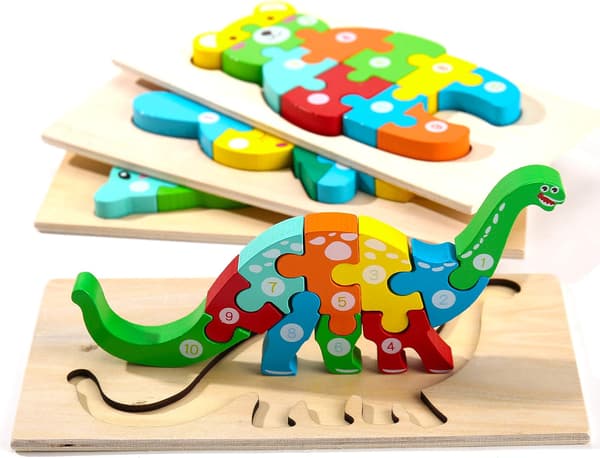 Montessori Mama Träpussel för Småbarn 3-5 År | Monte