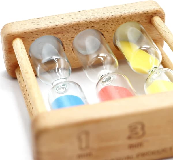 1+3+5 Minutter Mini Tre Timeglass Klokke Kreativ Sanddekorasjon