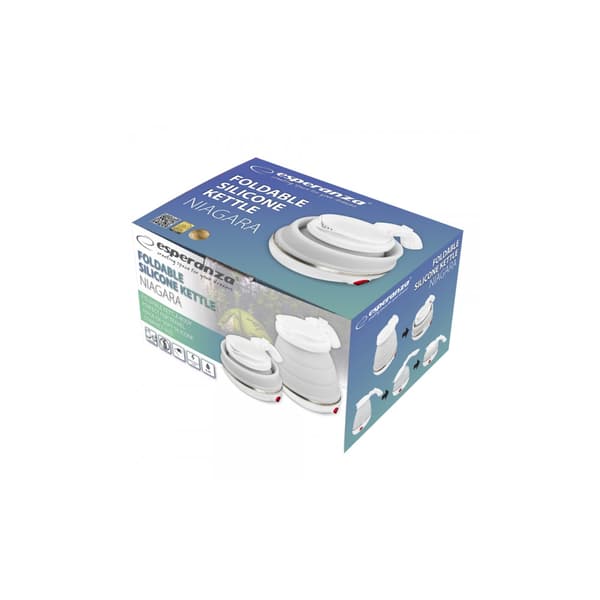 Esperanza EKK023 vattenkokare 0,5 l 750 W Vit Vit