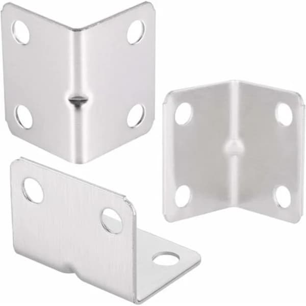 (pow yeah!) TS-100st Stainless Steel Corner Angle, Heavy Duty 90-Degree Angle, Right Angle, Small Mounting Angle for Wood, Angle Iron