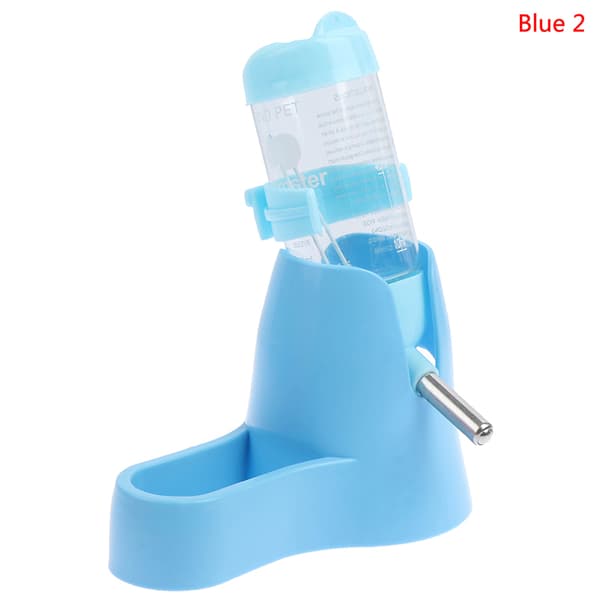 Vandflaske til hamster, tilbehør til små dyr, automatisk fodring, blå Blue With kettle With kettle Blue