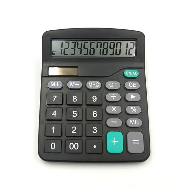 Office Calculator 12 Digit Large LCD Solar Display Calculator Office Desk
