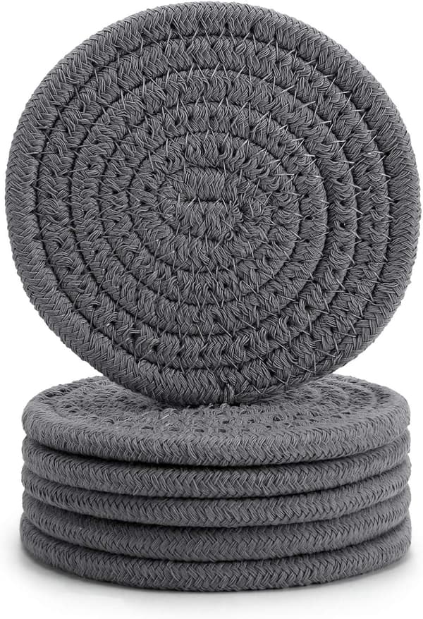 6 stk. drikkebrikker, superabsorberende drikkebrikker, stilige