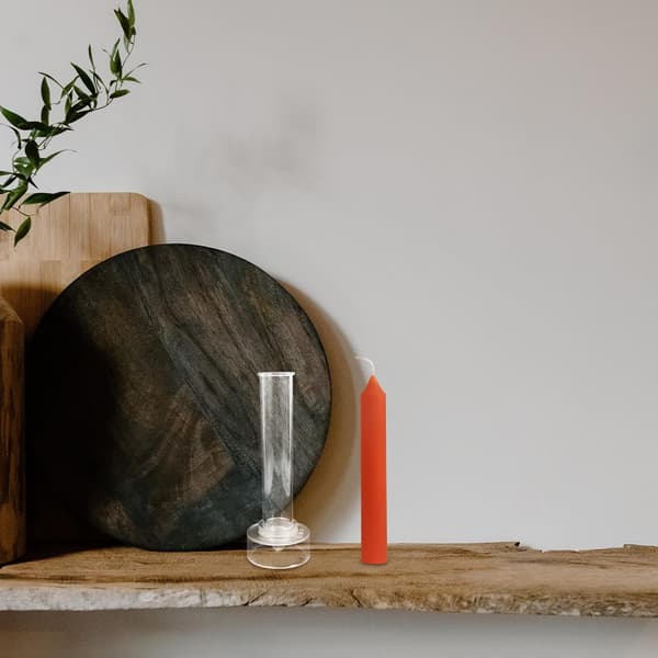 2 st akrylformar för avsmalnande ljus 2,2x15 cm avsmalnande stavformade vaxformar