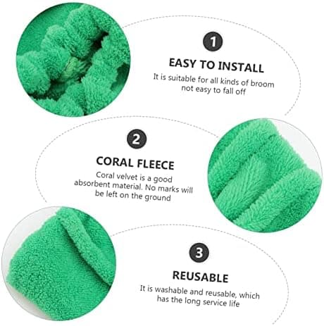 38x25cm 1 stk. Moppebetræk Moppebetræk Tør og Våd Dobbeltanvendelse Moppebetræk Gulvmoppe Rengøringsklude Moppebetræk Overtræk Engangs
