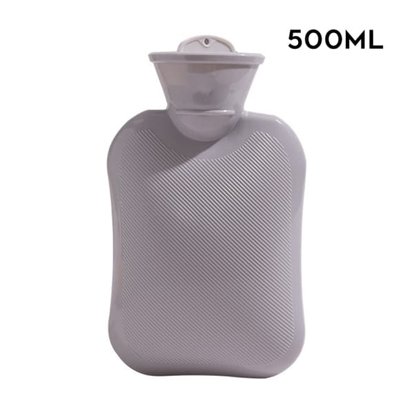 Hot Water Bottle 500/1000 ml Multifunctional Water-Filled Hand Warmer Practical Winter Accessory Grey 1000ml Gray 1000ml