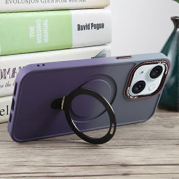 Gradient MagSafe-holder flydende TPU Hybrid PC-telefoncover til iPhone 15