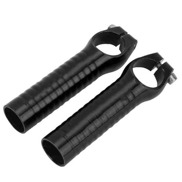 7075 Aluminiumslegering Cykelstyr Greb Bar End til Landevejs- og Mountainbikes Sort