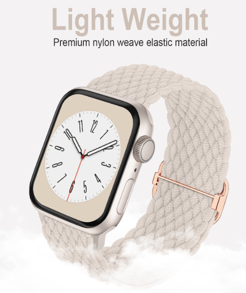 3-pack Compatible with Apple Watch Bands Adjustable Stretchy Elastic Replacement Straps for iWatch Ultra SE 9 8 7 6 5 4 3 2 1... 38/40/41mm 38/40/41mm