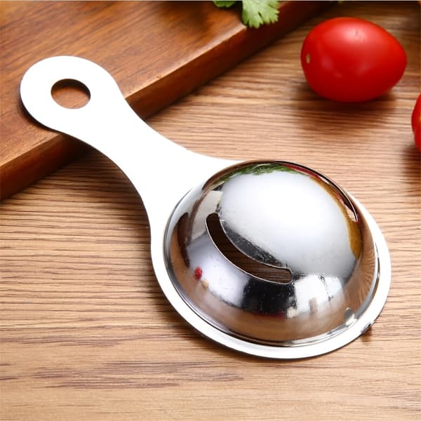 Stainless Steel Egg Separator, Easy to Clean, Durable for Separating Yolk and White, Essential for Cooking and Baking