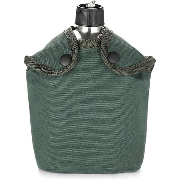Militær Vandflaske Sæt 2 stk 1000ml 600ml Rustfrit Stål Militær