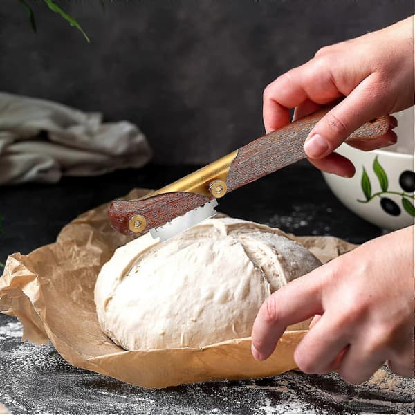 Dough Cutter Handmade Bread Knife Baker Tool for Sourdough Bread Scoring - -Sy -Sy