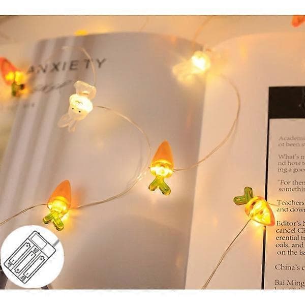 Rabbit Radish Lamp, Eye-catching Christmas Decoration with High Brightness LED String Lights