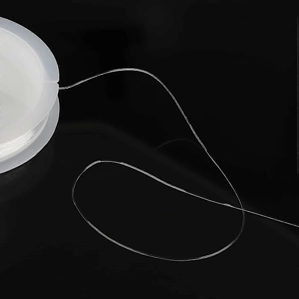 2 stk. klar elastisk tråd til armbånd, 1 mm elastiske smykkesnore til armbånd og håndværk, strækbar elastisk perletråd