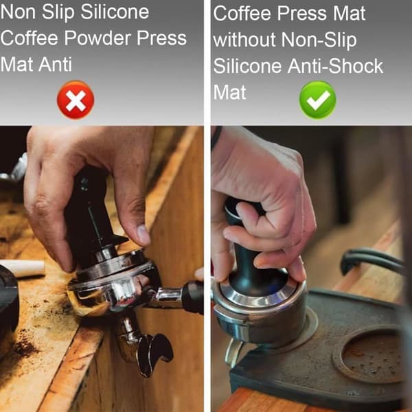 Espressomåtte, 1 stk., silikone kaffemåtte til barista tilbehør, kaffemaskiner, køkkenbordplader