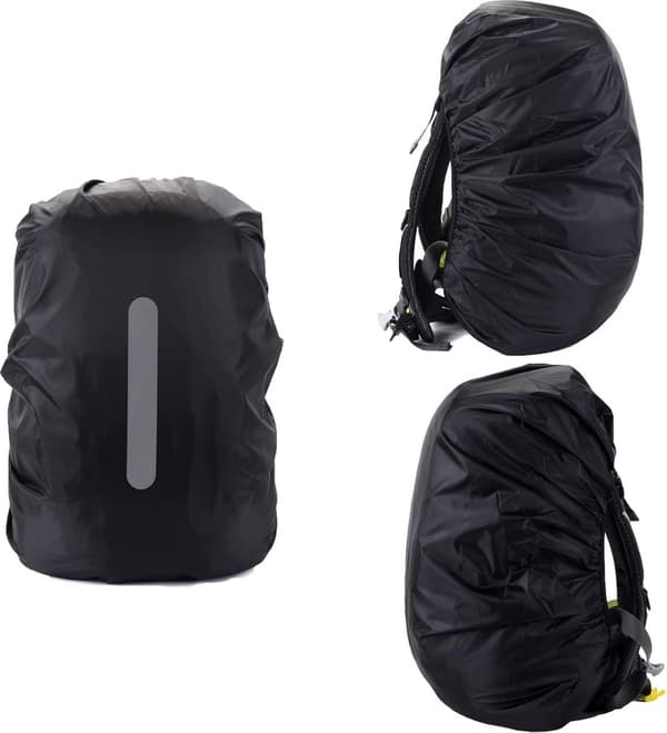 Waterproof Backpack Rain Cover, 2-pack, M (26-40L), Reflective and Dustproof for Hiking and Camping