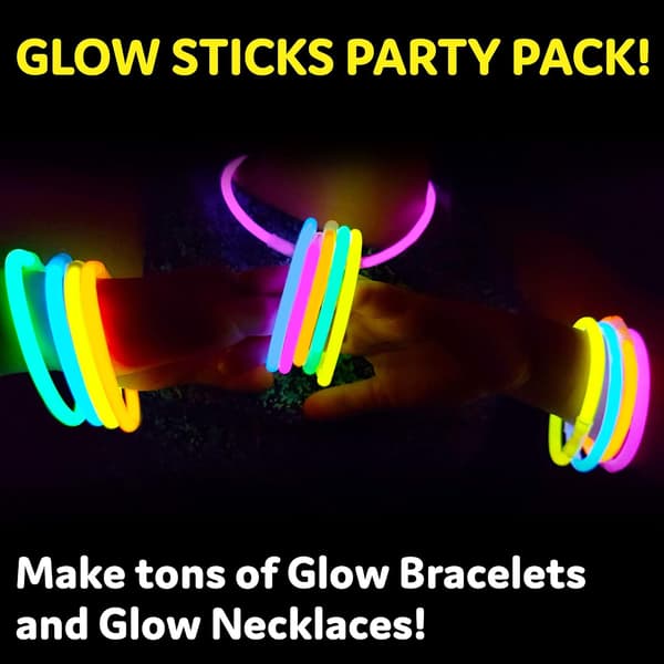 Festsaker 200 stk Glow Stick Party Supplies, Glow Party De