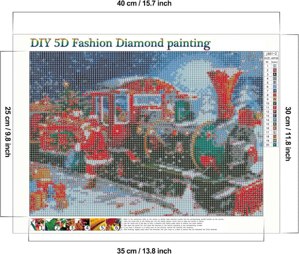 Gør-det-selv 5D 30x40cm Diamantmaleri sæt, Mal efter nummer til voksne