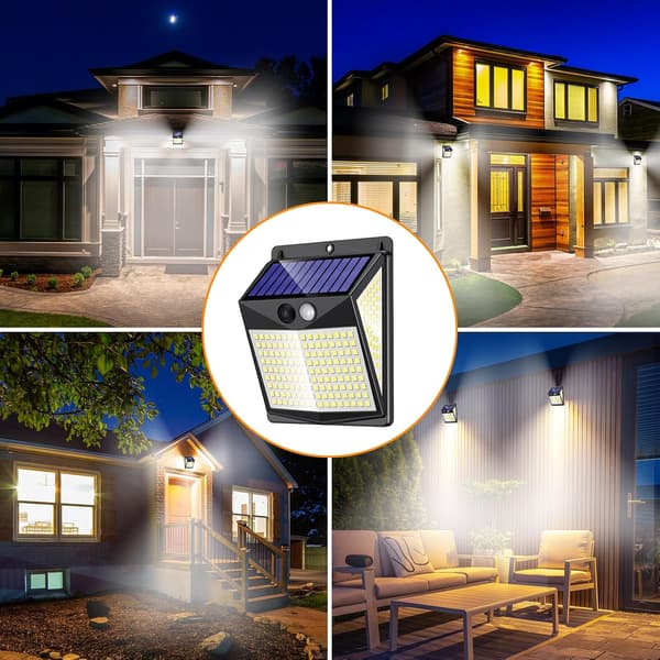 Outdoor Solar Powered Light Strip with Motion Sensor, 320 LEDs, 2-Pack