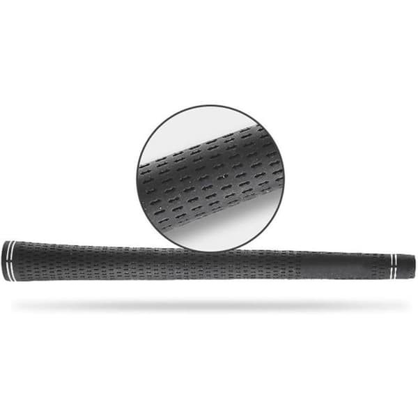 Set of 13 Standard Black Rubber Golf Grips, Non-Slip, Precise Control, Enhanced Stability