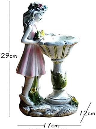 Havedekoration - Stor solcellelampe - Have - Blomsterfe - Ga