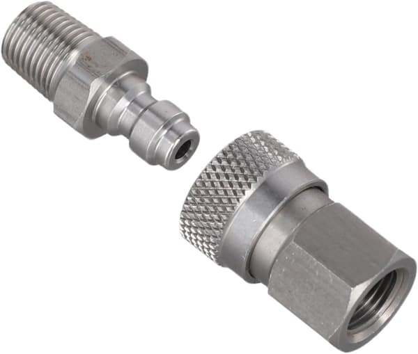 1/8 NPT Gevind Hurtig Afbryder og Sæt Luftsystem Forbindelser Han Hun 8mm Rustfrit Stål til Industrielle Anvendelser
