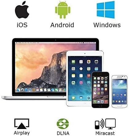 HDMI Trådløs Skjermadapter WiFi 1080P Mobilskjermspeiling Mottaker Dongle for iPhone Mac iOS Android til TV Projektor