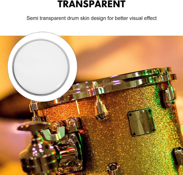 Drum Practice Pads Double Layer Drum Skin Lightweight Durable Polyester Film