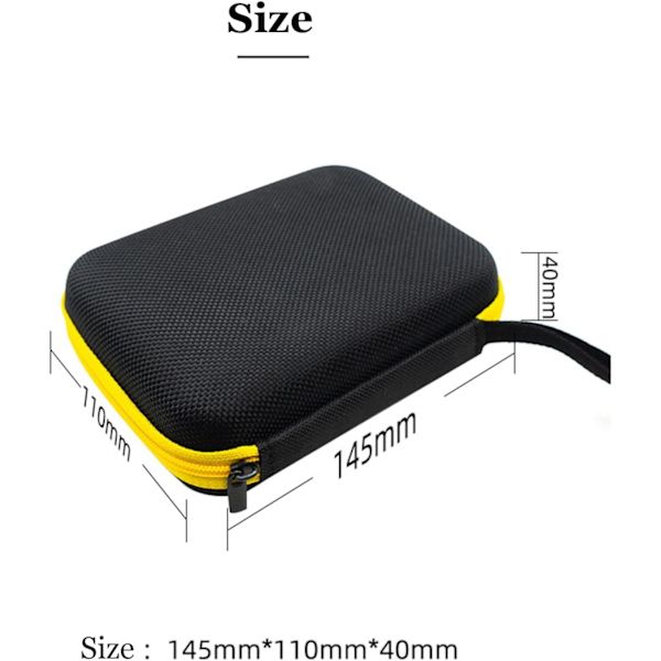 Handheld Game Console Hard Case, EVA Protective Case Compatible with RG353V/R36S Handheld Game Console Storage Bag (Black)