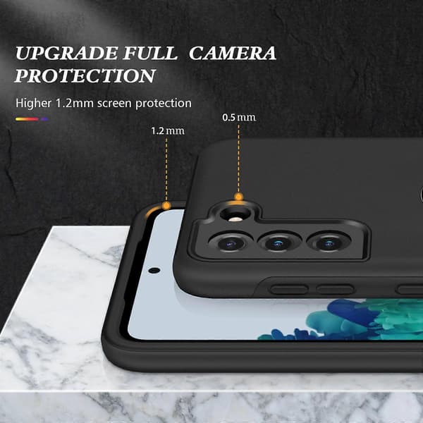 For Samsung Galaxy S21 5G PC + TPU Shockproof Magnetic Protective Case with Invisible Ring Holder