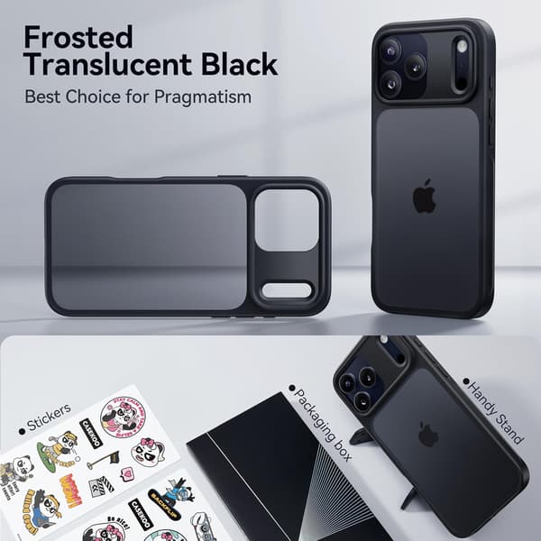 iPhone 17 Pro Max Deksel med Matt Finish og Anti-Fingeravtrykk [JUN]