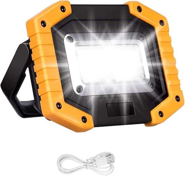 30W Rechargeable COB Work Light - 2000LM Super Bright Floodlight | USB Portable & Waterproof for Outdoor Use