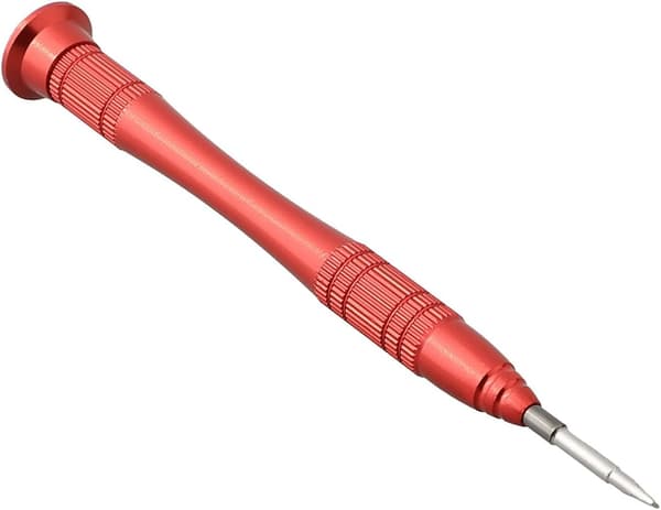 Flerbruks skrutrekker for briller og klokker med slitesterk legeringsblad og roterende hette (flat hode, 2 mm)