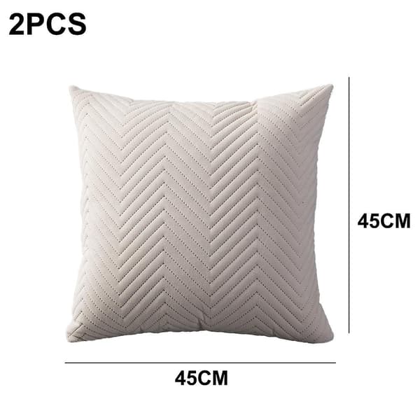 2-pack dekorativa örngott kuddfodral örngott för soffa säng bil blå Off white