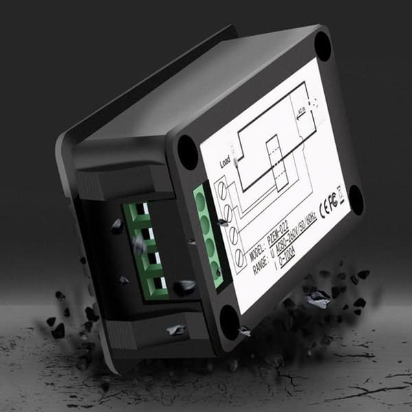 AC energimåler overvåger strømfrekvens og faktor digital med LCD, 0-22kW strøm til spændingsanalyse