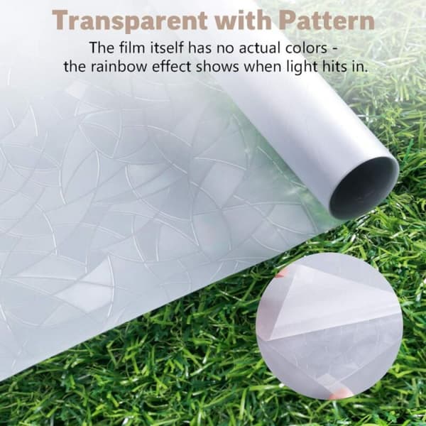 45x200CM Electrostatic Window Film Rainbow Effect, Decorative Ant
