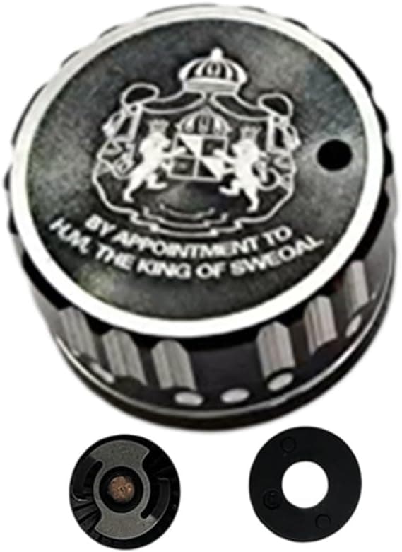 Bremseknap ABU 3 5 4 P5 Generation Baitcast Lyd Mekanisk Spole til Hjul med Internt Sæt, Aluminiumslegering Sort Sølv Black Silver