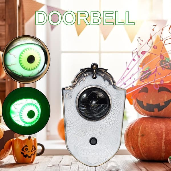 Halloween-koriste, animoitu silmäkello Halloween-rekvisiitta