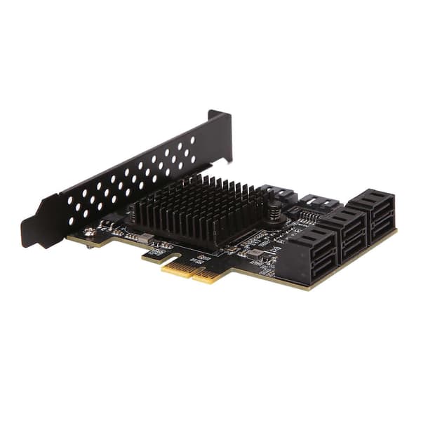 PCIE SATA-kort 8 porte, 6 Gbps SATA 3.0 PCIe-kort, PCIe til SATA-controller udvidelseskort, understøtter 8 S