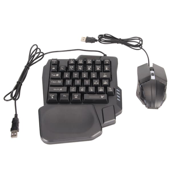 Half-Hand Gaming Keyboard and Mouse Combo Wired Gaming Mouse Converter for Android for Harmony for iOS 10.0-13.3