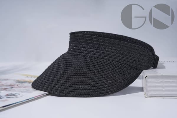3 st solskydd kepsar sommar strandhattar hopfällbara halm solhattar