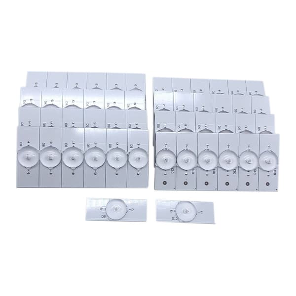 50 stk. serie/parti 6V SMD-lamper med optisk linse