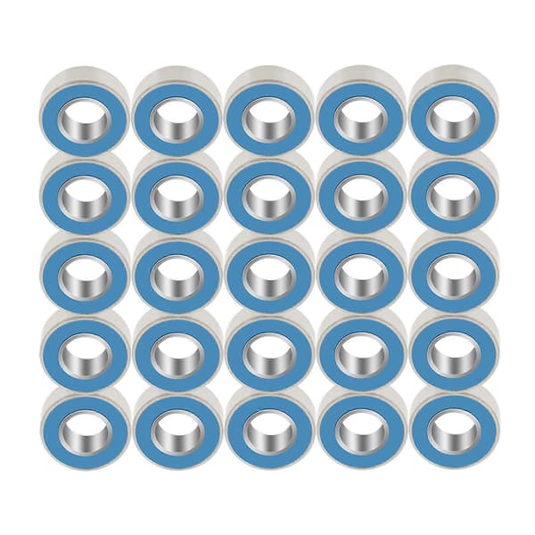 25 st MR115-2RS Blå Metall Gummitätade Kullager 5*11*4mm