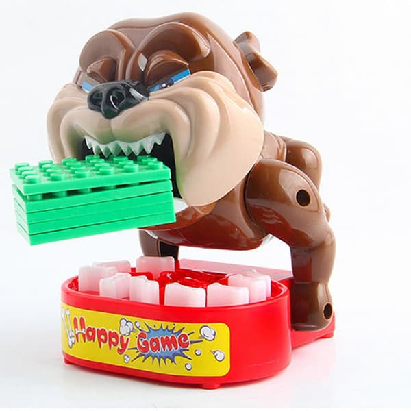 Bulldog Dentist Finger Snap Bite Fun Game Toy, 100% New